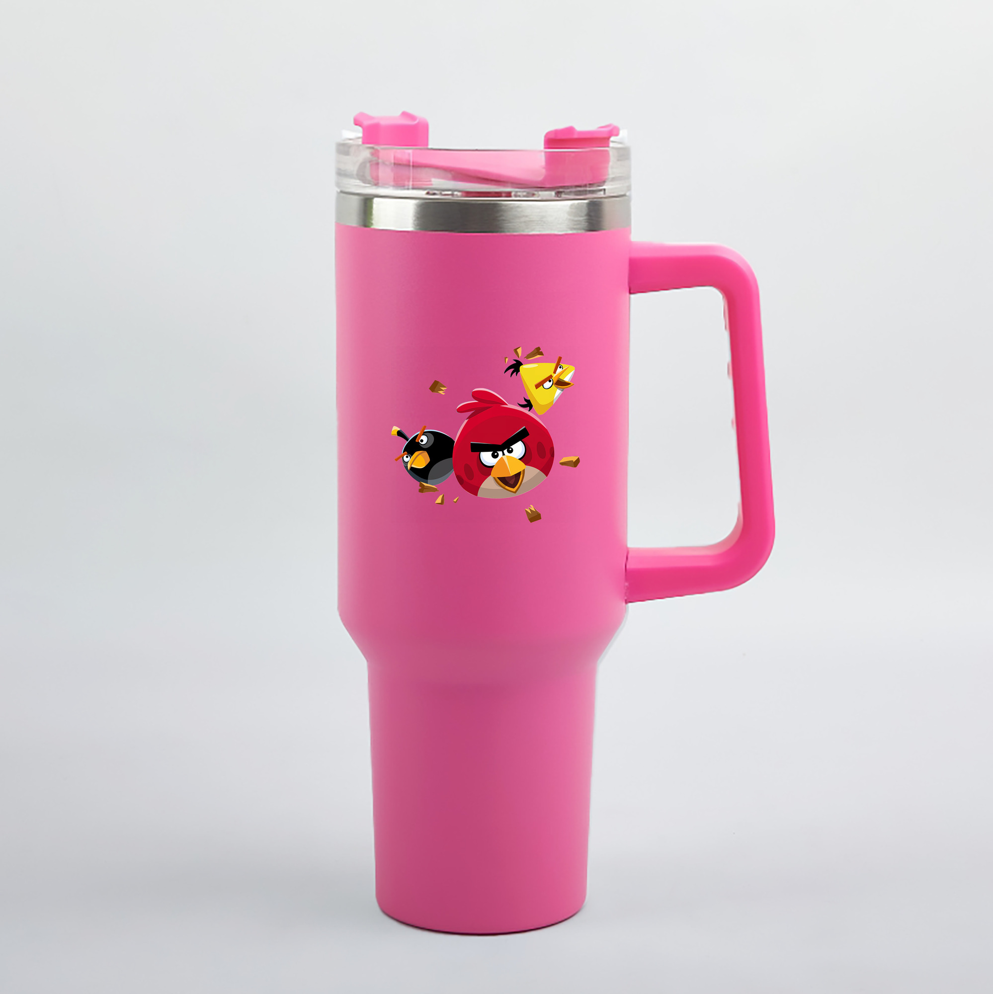 （画像用） Angry Birds アングリーバード 1200mL車用タンブラー（カラープリント）